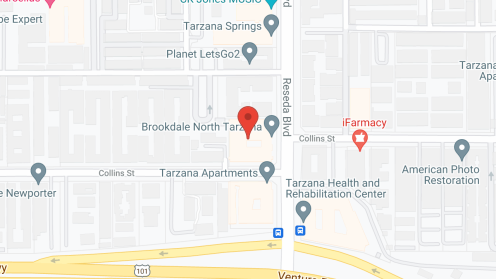 Map of the neighborhood around Savant of Tarzana