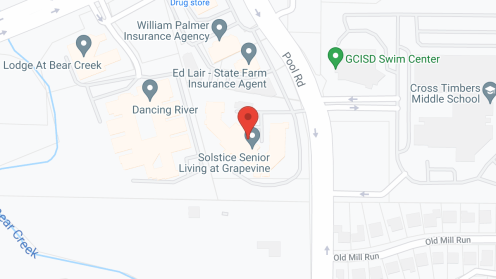 Map of the neighborhood around Solstice Senior Living at Grapevine