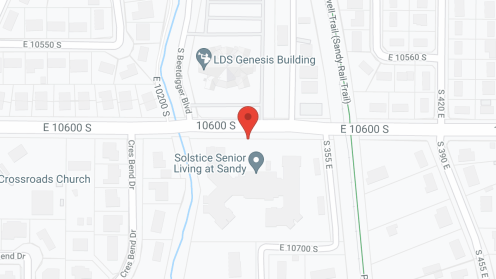 Map of the neighborhood around Solstice Senior Living at Sandy