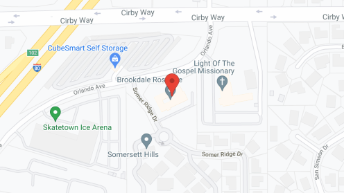 Map of the neighborhood around Brookdale Roseville