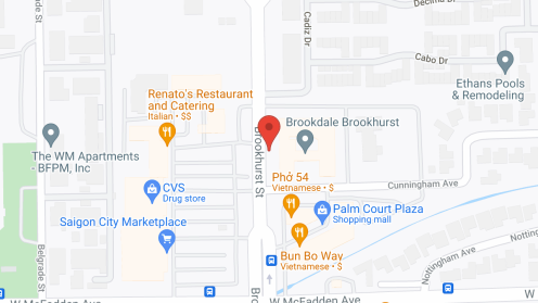 Map of the neighborhood around Brookdale Brookhurst