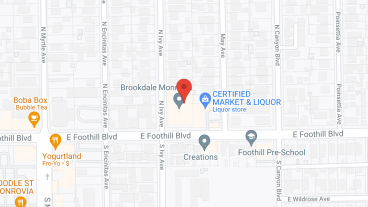 Brookdale Monrovia in google map