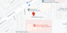 Brookdale Corona in google map