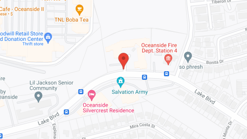 Map of the neighborhood around Brookdale Oceanside