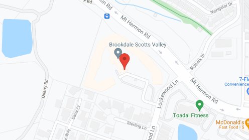 Map of the neighborhood around Brookdale Scotts Valley
