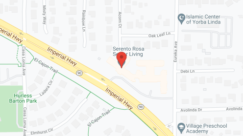 Map of the neighborhood around Bayshire Yorba Linda