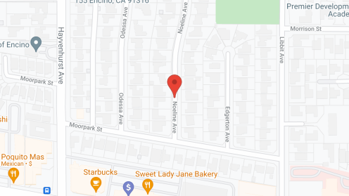 Map of the neighborhood around Encino Gardens