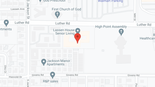 Map of the neighborhood around Lassen House Senior Living