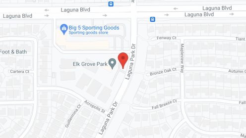 Map of the neighborhood around Ivy Park at Laguna Creek