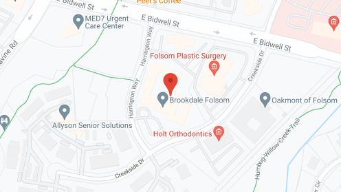 Map of the neighborhood around Brookdale Folsom