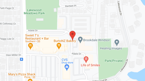 Map of the neighborhood around Brookdale Windsor