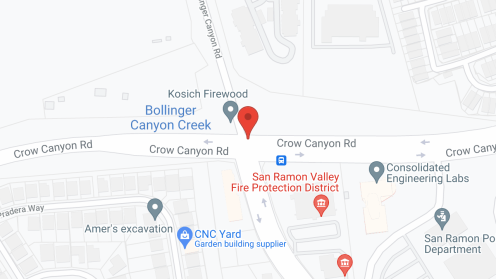 Map of the neighborhood around Brookdale San Ramon