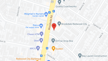 Brookdale Redwood City in google map