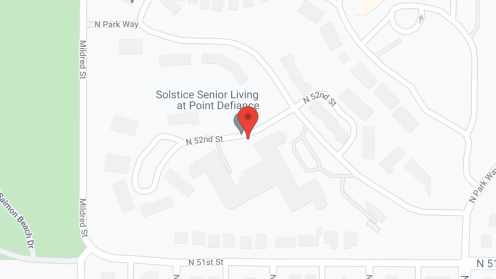 Map of the neighborhood around Solstice Senior Living at Point Defiance