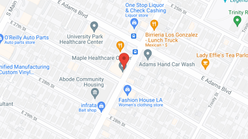 Map of the neighborhood around Maple Healthcare Center