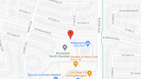 Map of the neighborhood around Brookdale North Glendale