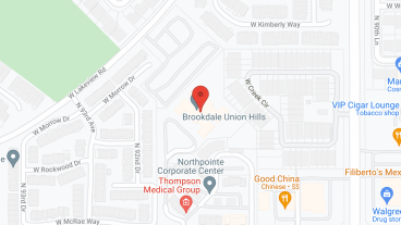 Brookdale Union Hills in google map