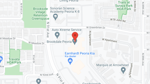 Map of the neighborhood around Brookdale Peoria