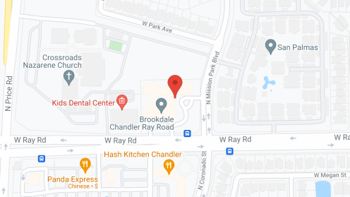 Map of the neighborhood around Brookdale Chandler Ray Road
