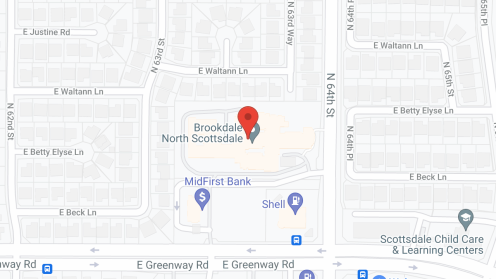 Map of the neighborhood around Brookdale North Scottsdale