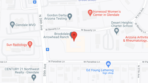 Map of the neighborhood around Brookdale Arrowhead Ranch