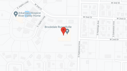 Map of the neighborhood around Brookdale Russellville