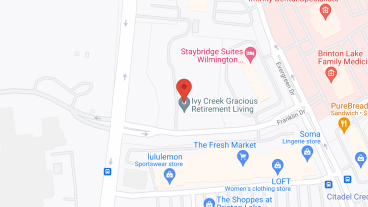 Ivy Creek Gracious Retirement Living in google map
