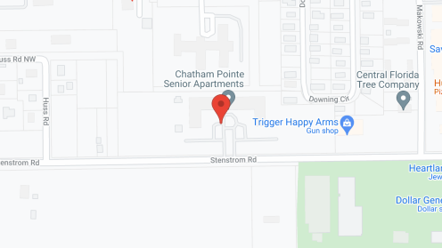 Map of the neighborhood around Chatham Pointe