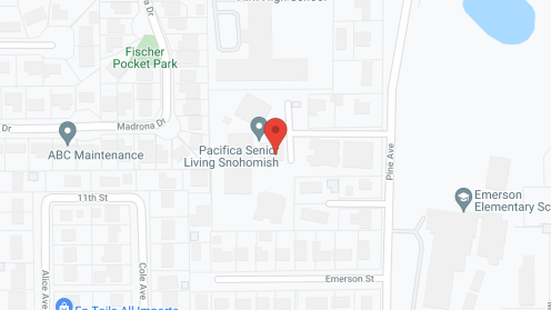 Map of the neighborhood around Pacifica Senior Living Snohomish
