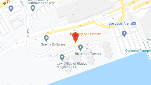 Map of the neighborhood around Riverfront Oasis