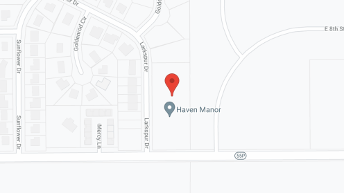 Map of the neighborhood around Haven Manor - Hickman