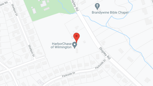 Map of the neighborhood around HarborChase of Wilmington