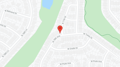 Map of the neighborhood around Inspira Arrowhead by Cogir