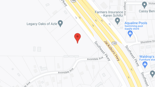 Map of the neighborhood around Legacy Oaks of Azle