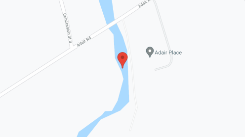 Map of the neighborhood around Adair Place