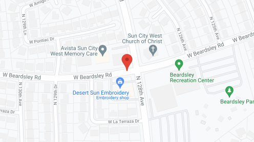 Map of the neighborhood around Avista Sun City West