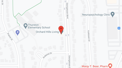Map of the neighborhood around Orchard Hills Manor