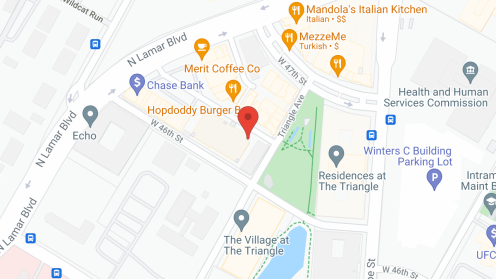 Map of the neighborhood around The Village at The Triangle