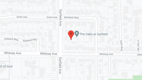 Map of the neighborhood around The Oaks at Garfield