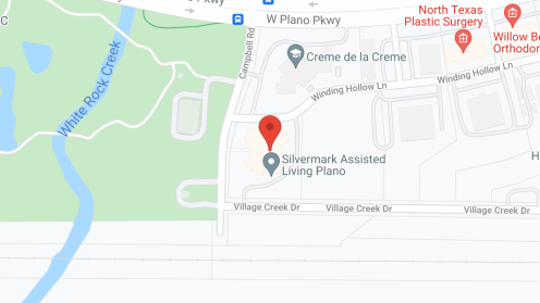 Map of the neighborhood around Silvermark Assisted Living