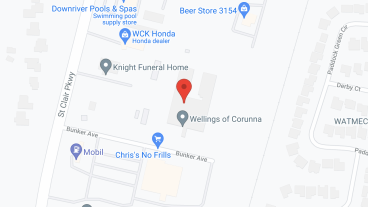 Wellings of Corunna Seniors Apts in google map