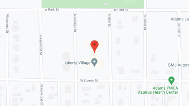 Liberty Village of Adams in google map