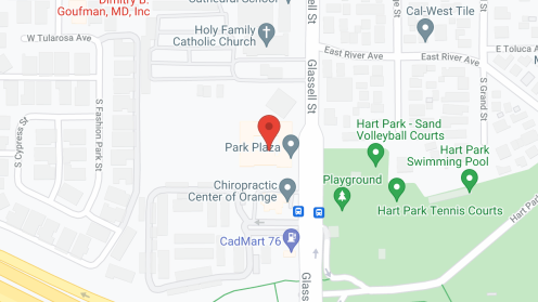 Map of the neighborhood around Park Plaza