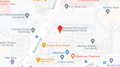 Map of the neighborhood around Cityview Care Center