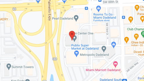 Map of the neighborhood around Overture Dadeland (not active)