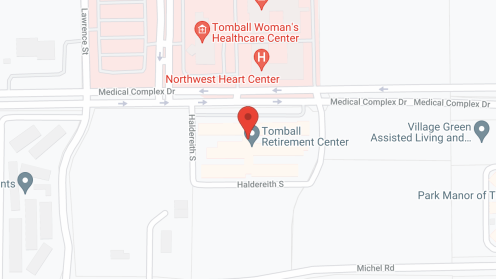 Map of the neighborhood around Tomball Retirement