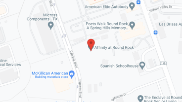 Affinity at Round Rock in google map