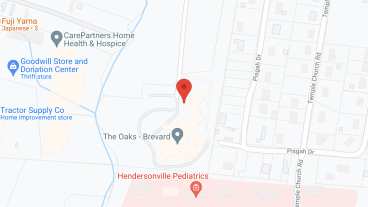 The Oaks Brevard in google map