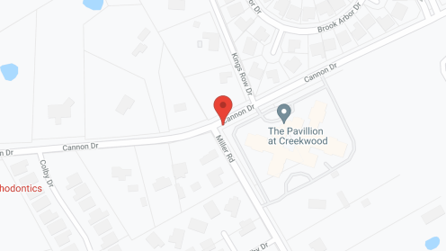 Map of the neighborhood around The Pavilion at Creekwood