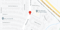 The Hillcrest of North Dallas in google map